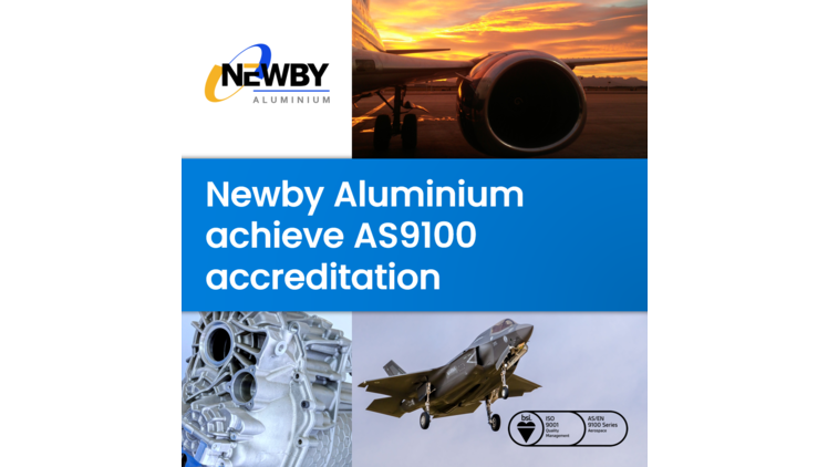 Newby Aluminium has officially achieved AS9100 accreditation.