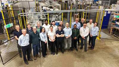 Members of the Cross Manufacturing team pictured on the factory floor whose collective commitment and expertise were instrumental in achieving AS9100 certification. 