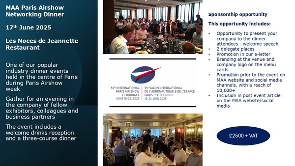 Paris dinner 2024 sponsor opportunity