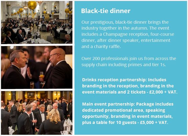 Black-tie dinner partnership